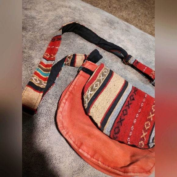 Tree of life Napel Canvas boho crossbody messenger bag purse - Picture 7 of 16